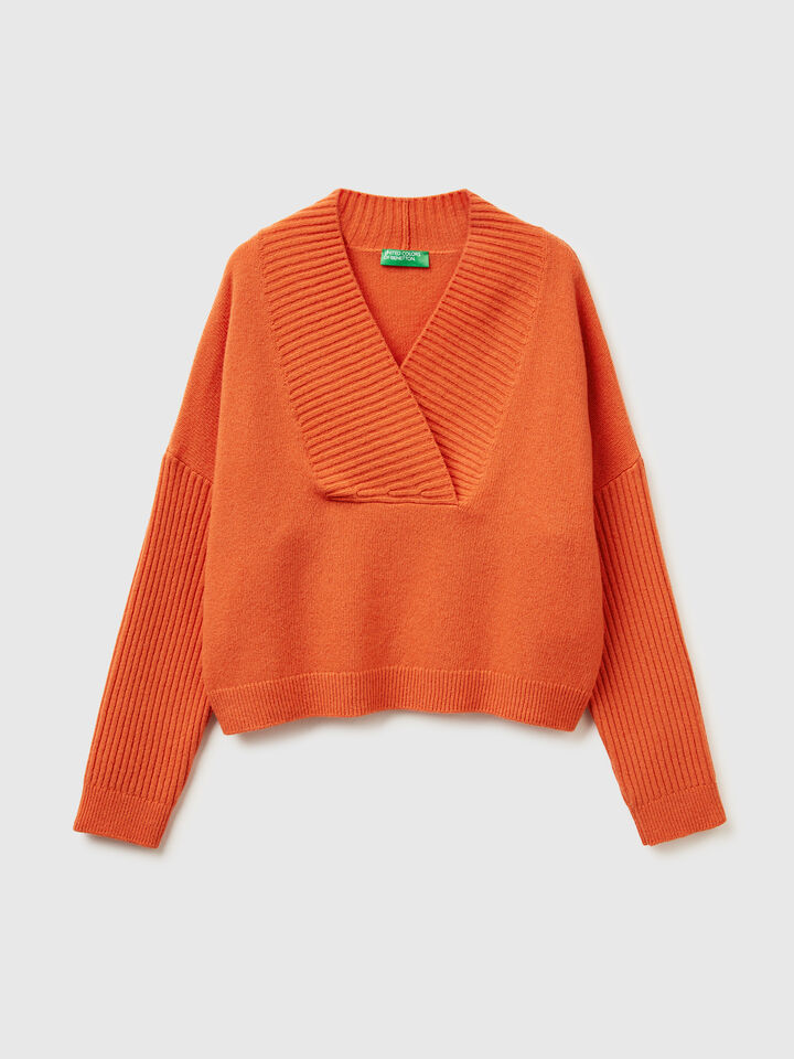 V NECK SWEATER L/S Women image number 5